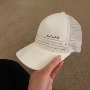 Travis Matthew white golf hat